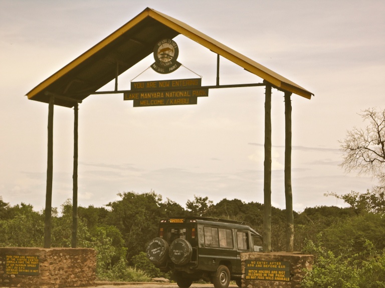 Lake Manyara National Park entrance