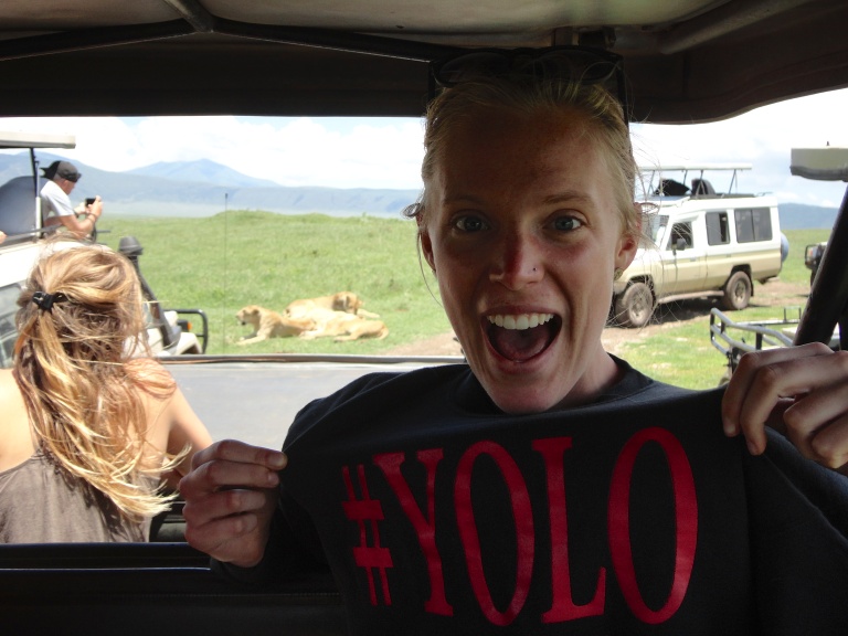 YOLO-ing with lions… one of the many possible things you can do in Ngorongoro Crater